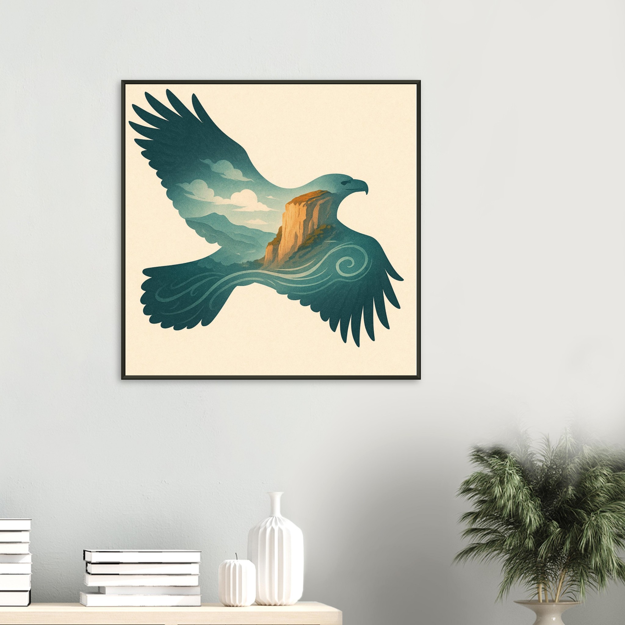 classic semi glossy paper metal framed poster, eagle db592e8c-9b44-4db6-a928-9420785fc9fd