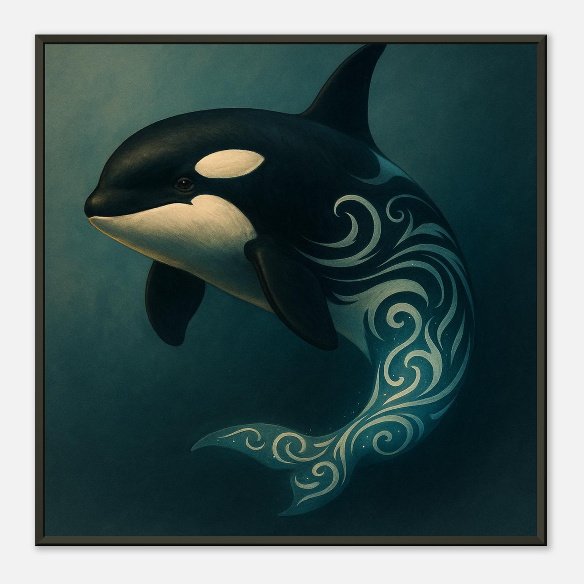 classic semi glossy paper metal framed poster orca db6a72a0-b933-494f-adc3-ce3e9b70d181