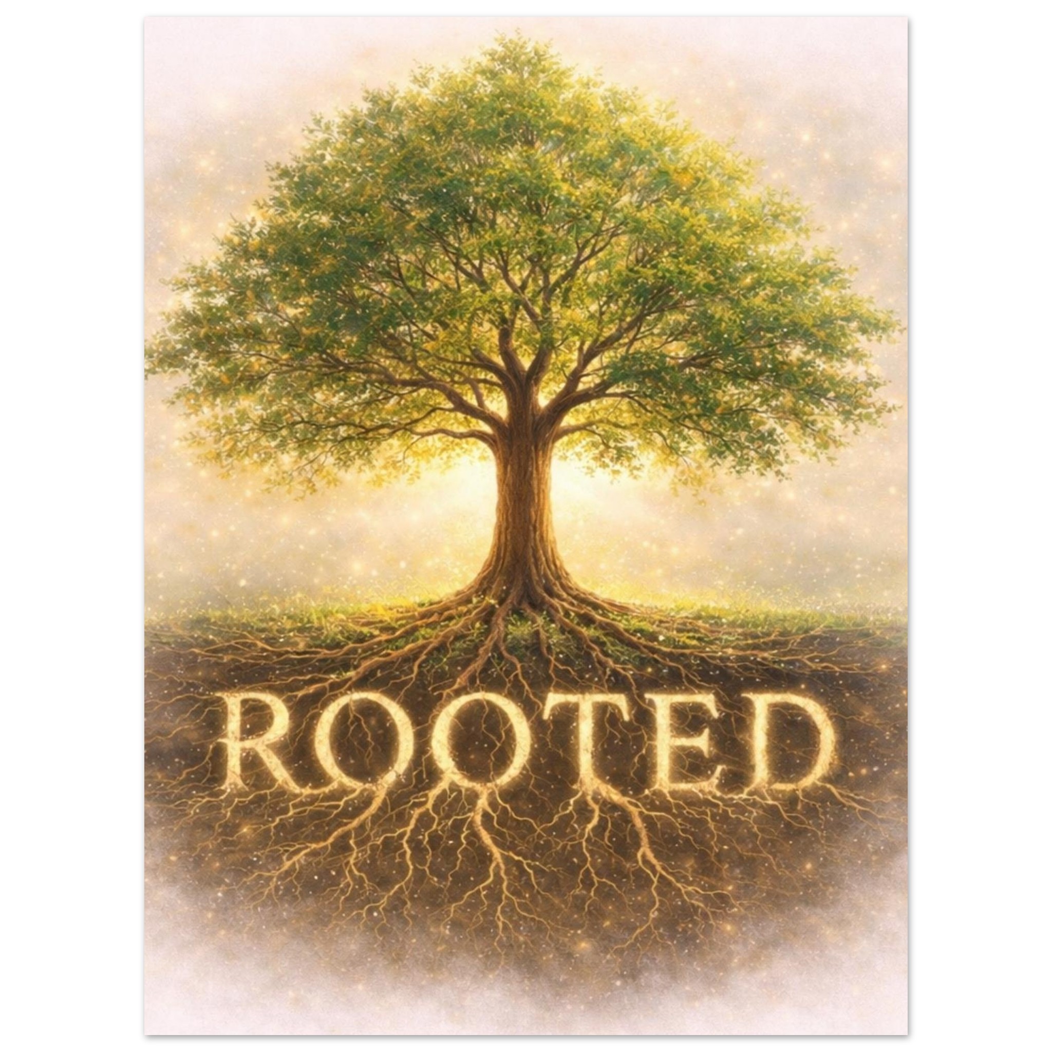 classic semi glossy paper poster rooted tree dbd7f48f-9749-4f96-b71a-4f94557521b3