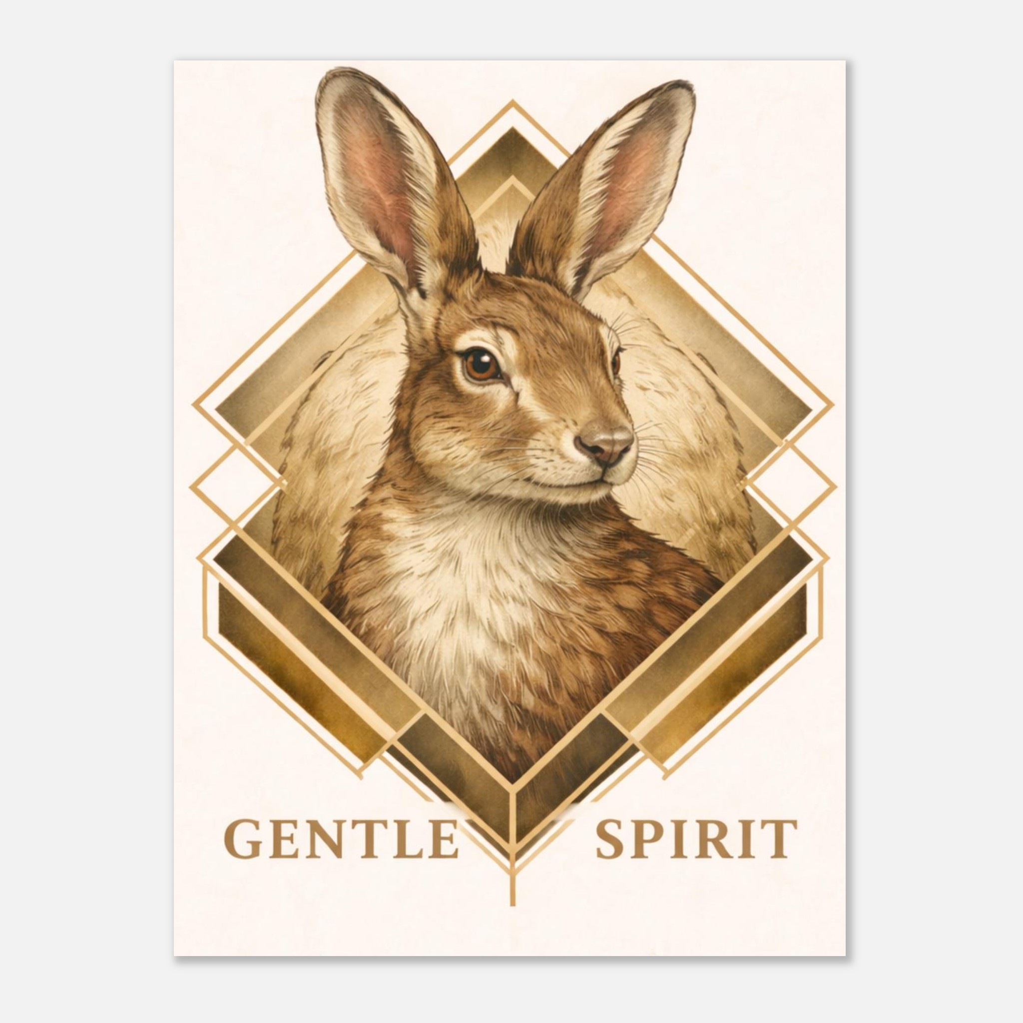 classic semi glossy paper poster hare wall art dc85c58a-6adb-446d-a50f-0f74113fdb16