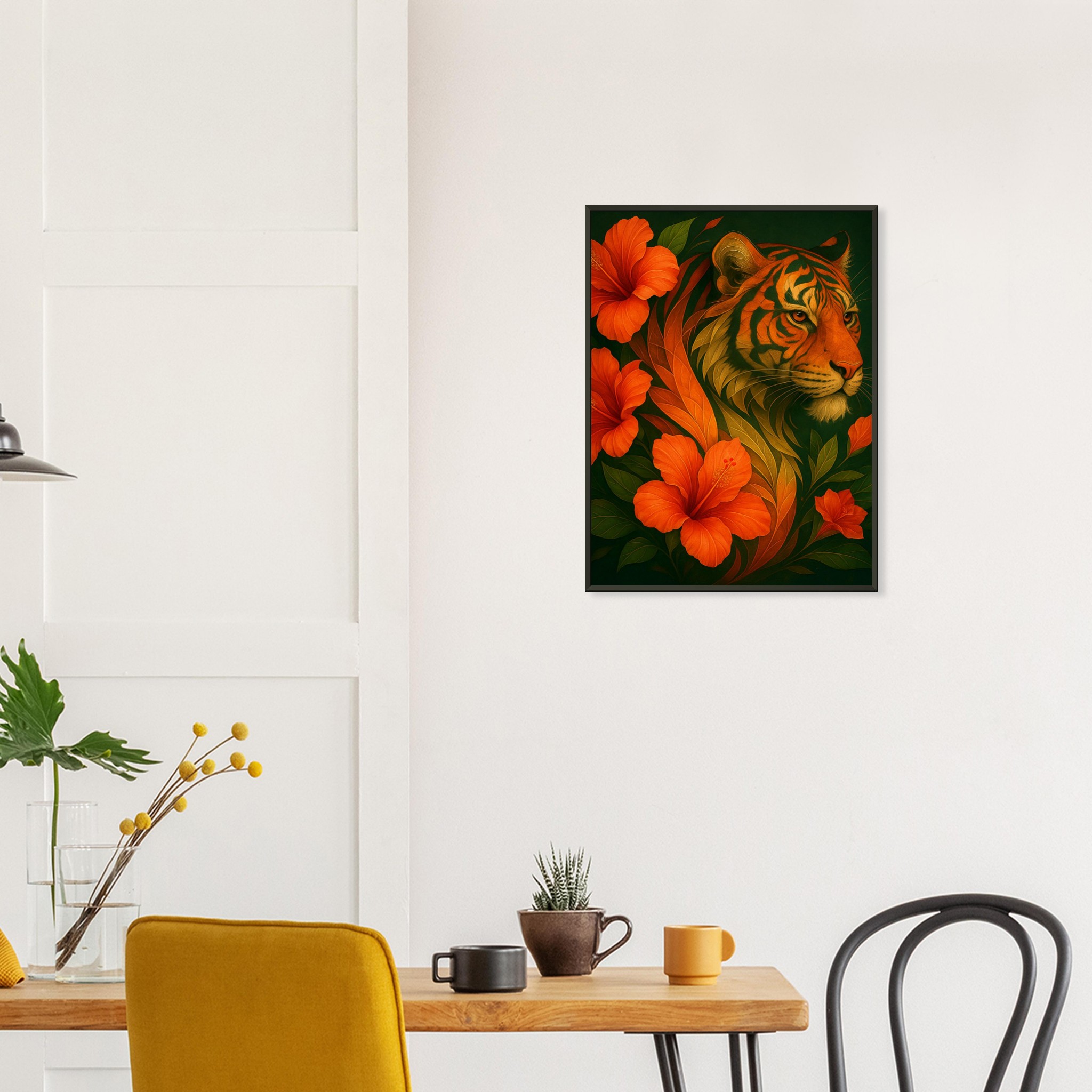 classic semi glossy paper metal framed poster, tiger dcef82b1-1716-4fe9-970d-94886750c63d