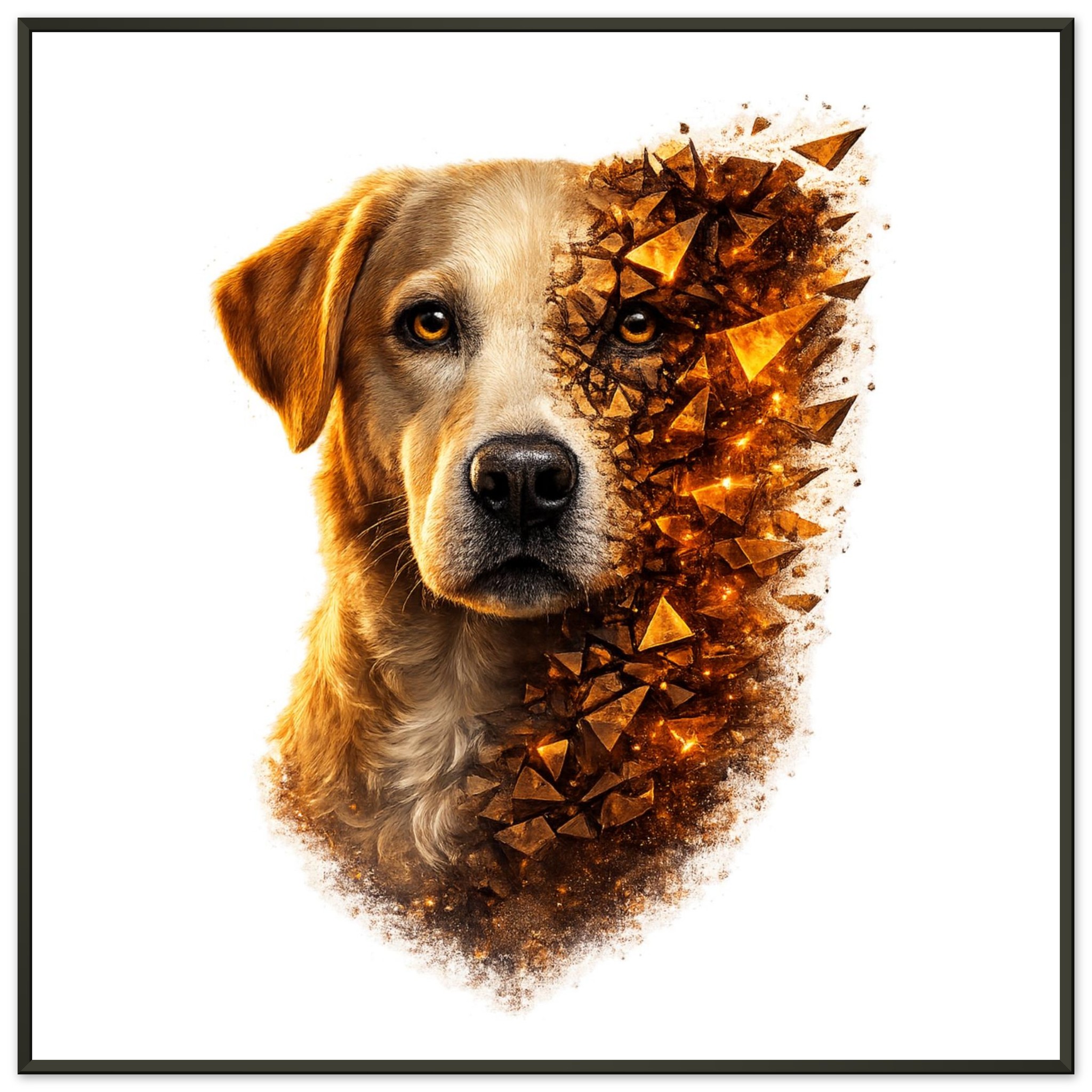 classic semi glossy paper metal framed poster labrador dd0ffc15-d3ac-4a77-b29e-042b75e05a7f