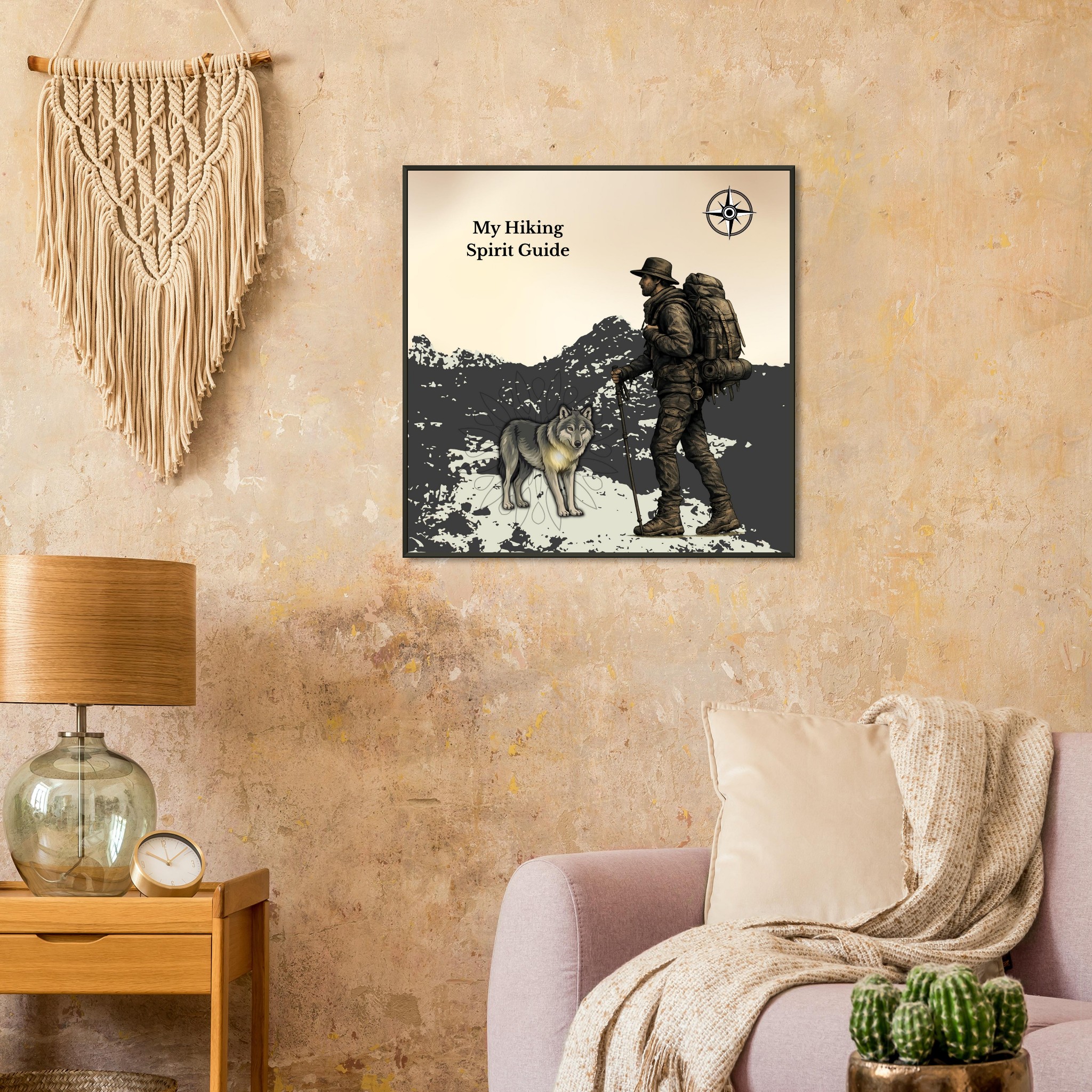 classic semi glossy paper metal framed poster hiking spirit guide dd16ec42-63d7-46fd-8732-3bba921bbd59