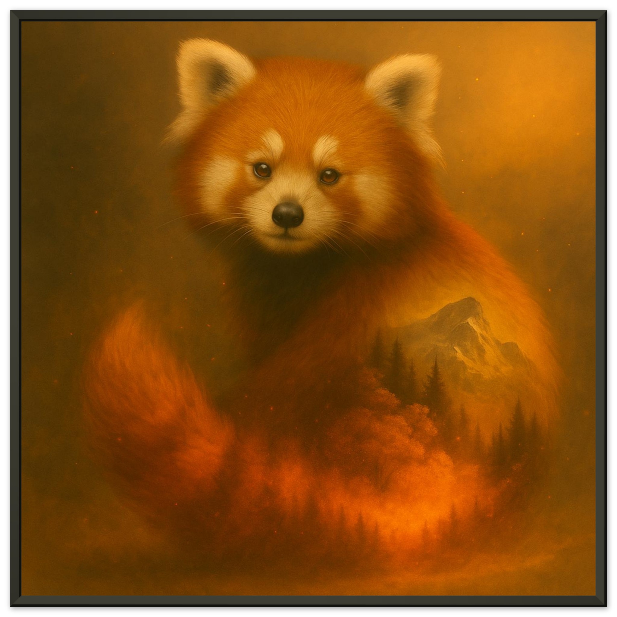 classic semi glossy paper metal framed poster red panda dd8538f9-eee4-403e-8ad8-3b66810b7ea7