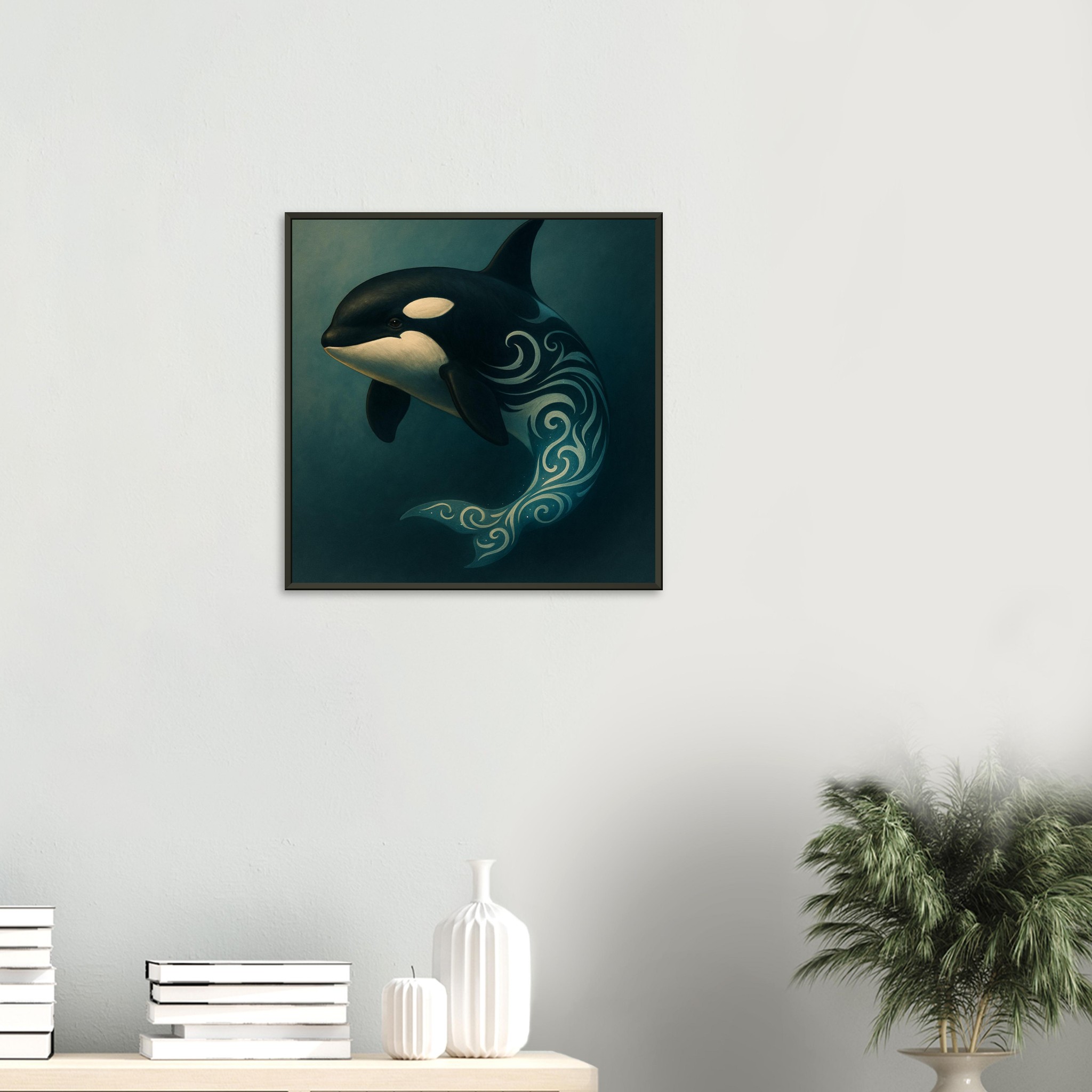 classic semi glossy paper metal framed poster orca de110f36-52a9-4cbf-a812-35daa8583830