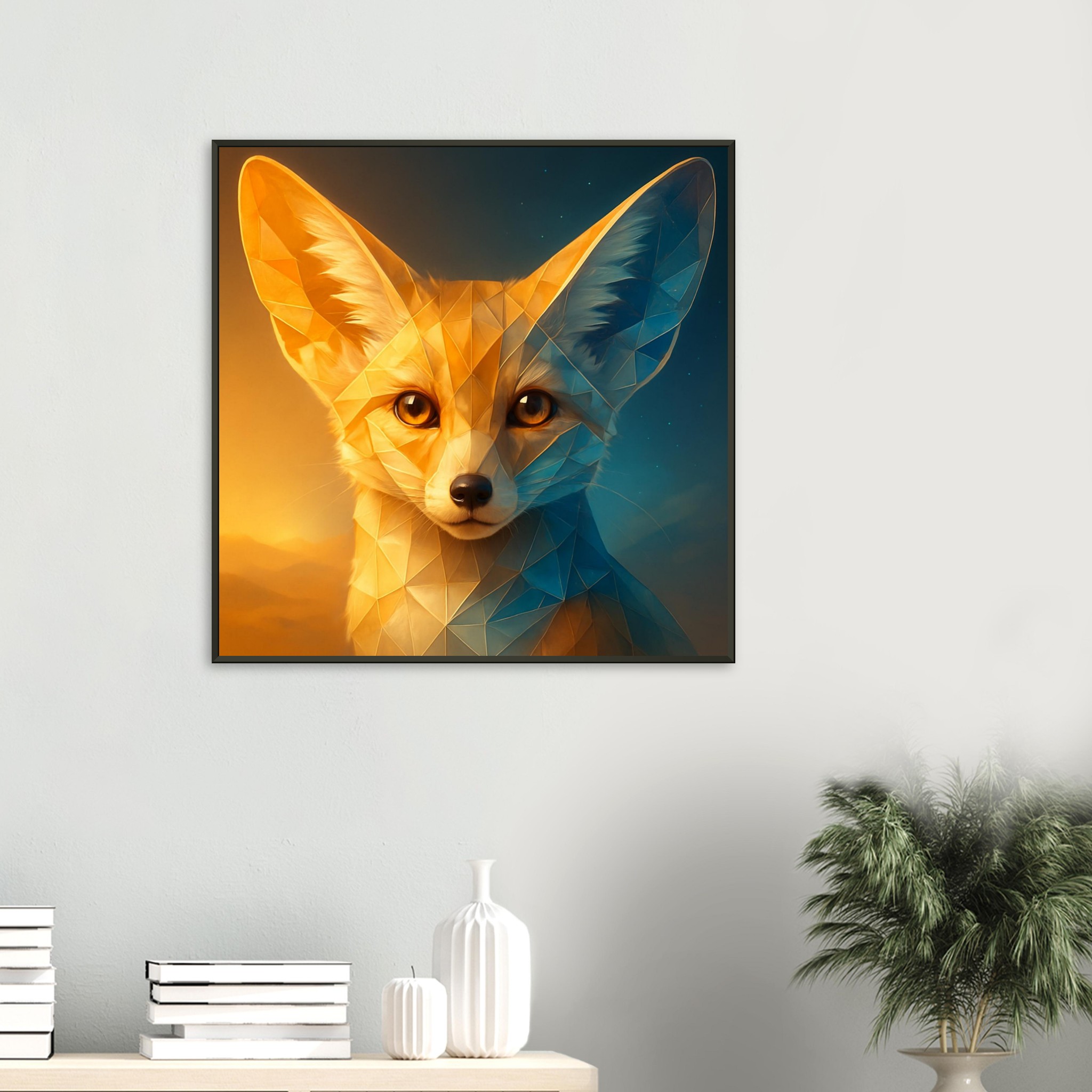 classic semi glossy paper metal framed poster fennec fox e0924a49-1f87-4586-bed2-9b836580198c