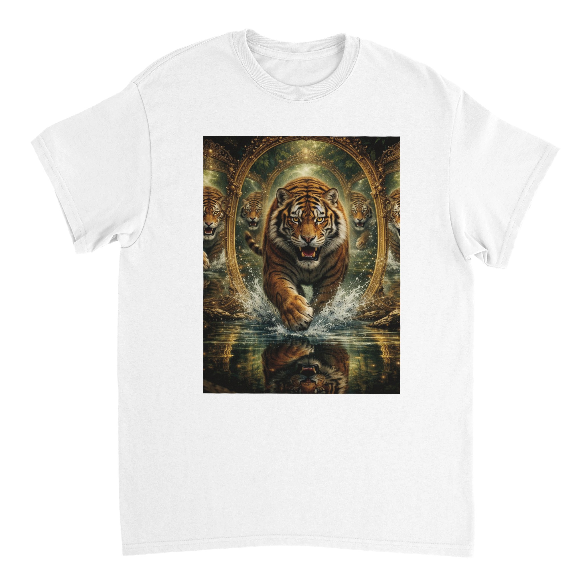 heavyweight unisex crewneck t shirt | gildan® 5000 white, tiger e18c941e-25c5-40fb-be9b-51fc880653eb