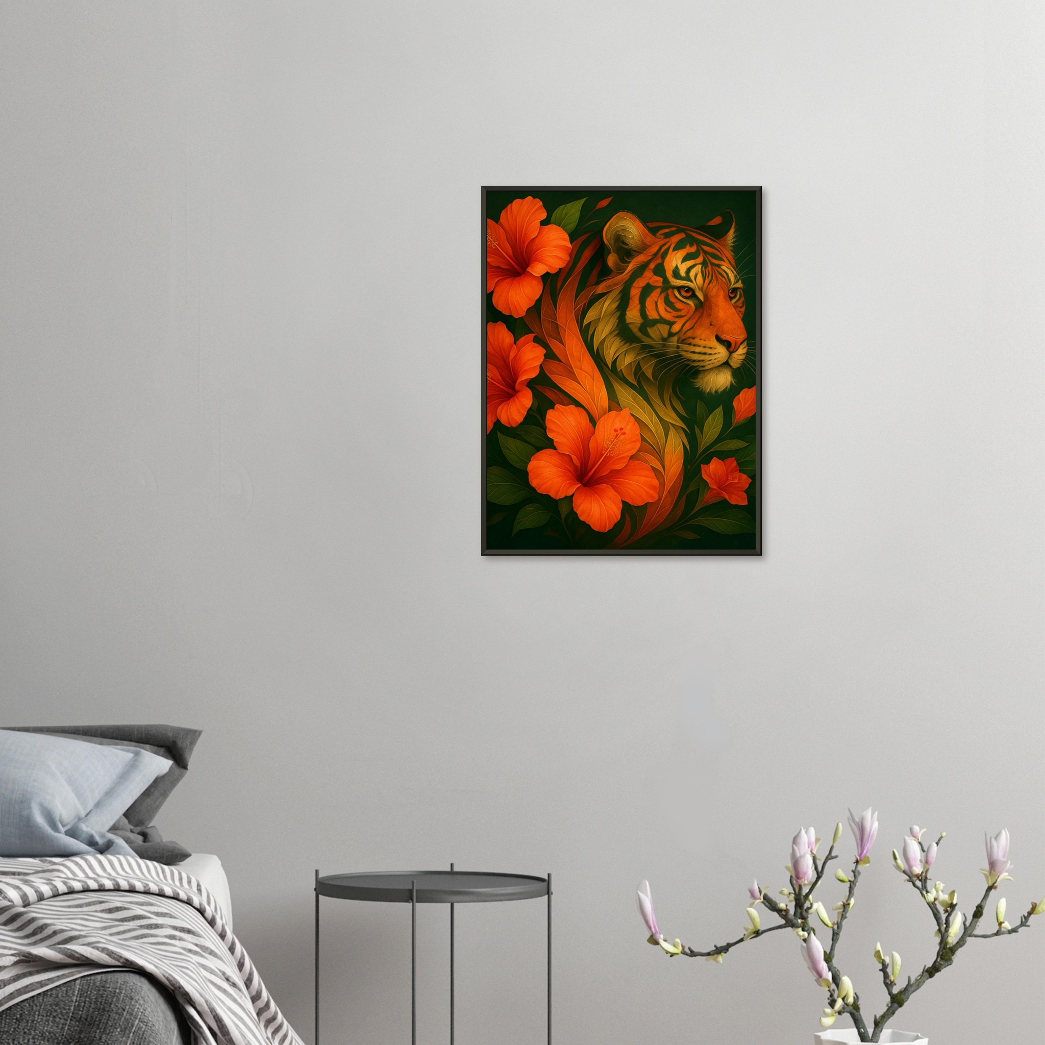 classic semi glossy paper metal framed poster, tiger e28739f1-7476-4936-b6b2-433fdb2017f0