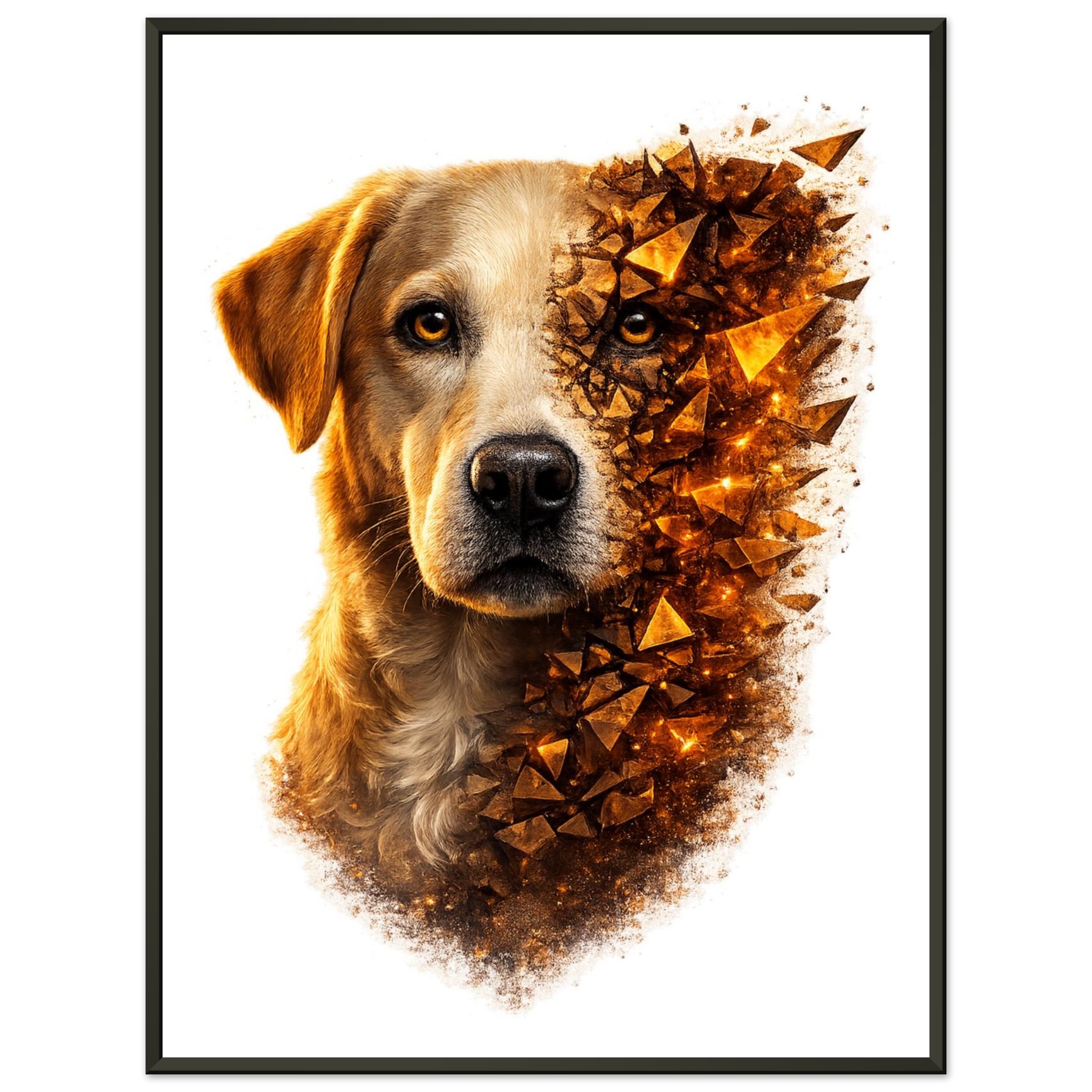 classic semi glossy paper metal framed poster labrador e38e3c0e-b146-43c6-8a28-308021587a47