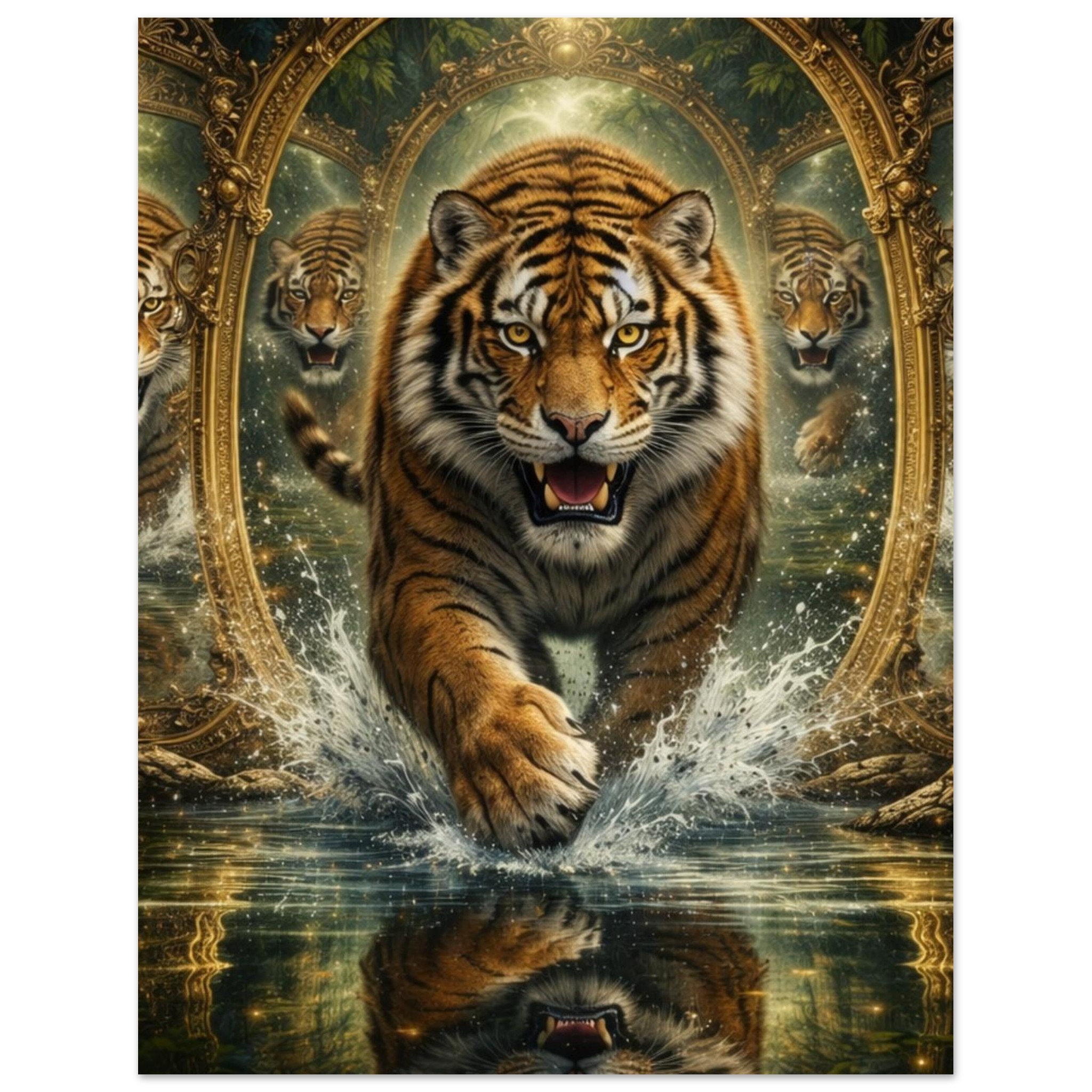 classic semi glossy paper poster tiger reflections e438d45e-8e50-41d3-80c5-a3ab37a7091f