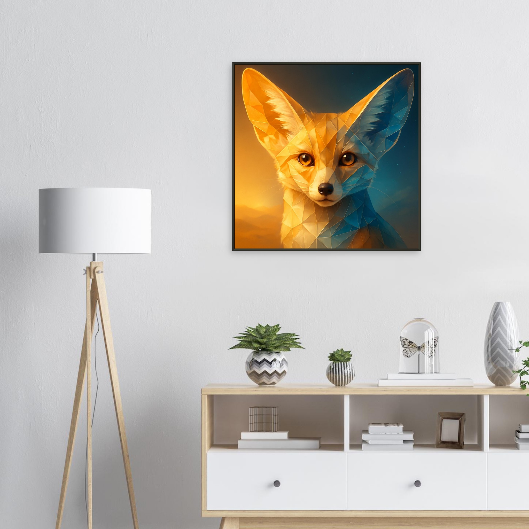 classic semi glossy paper metal framed poster fennec fox e64d52f0-3a4a-4336-b182-117bcb7c1ba6