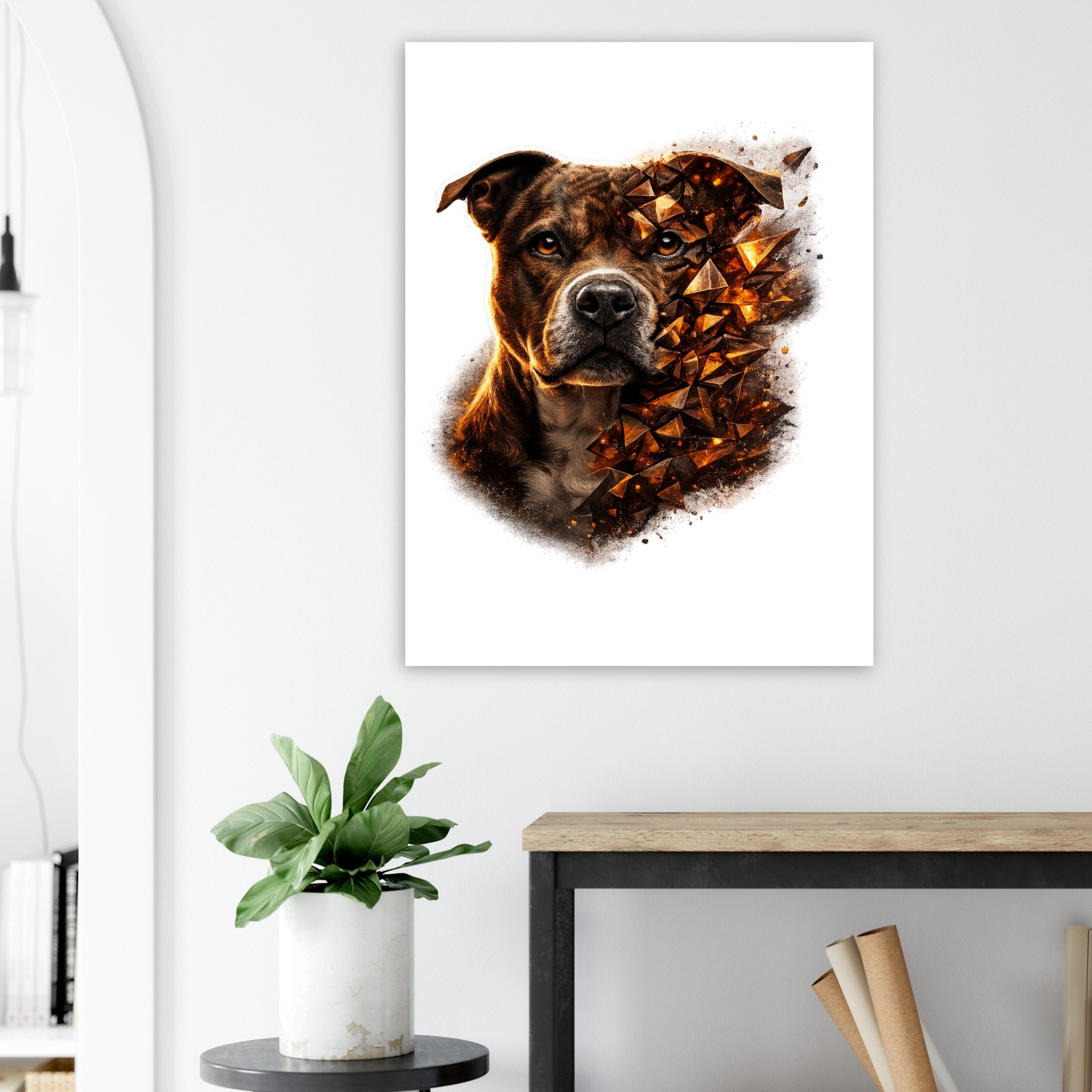 classic semi glossy paper poster staffordshire bull terrier e76c3c6d-d4d1-4c08-9102-13ad7855f355