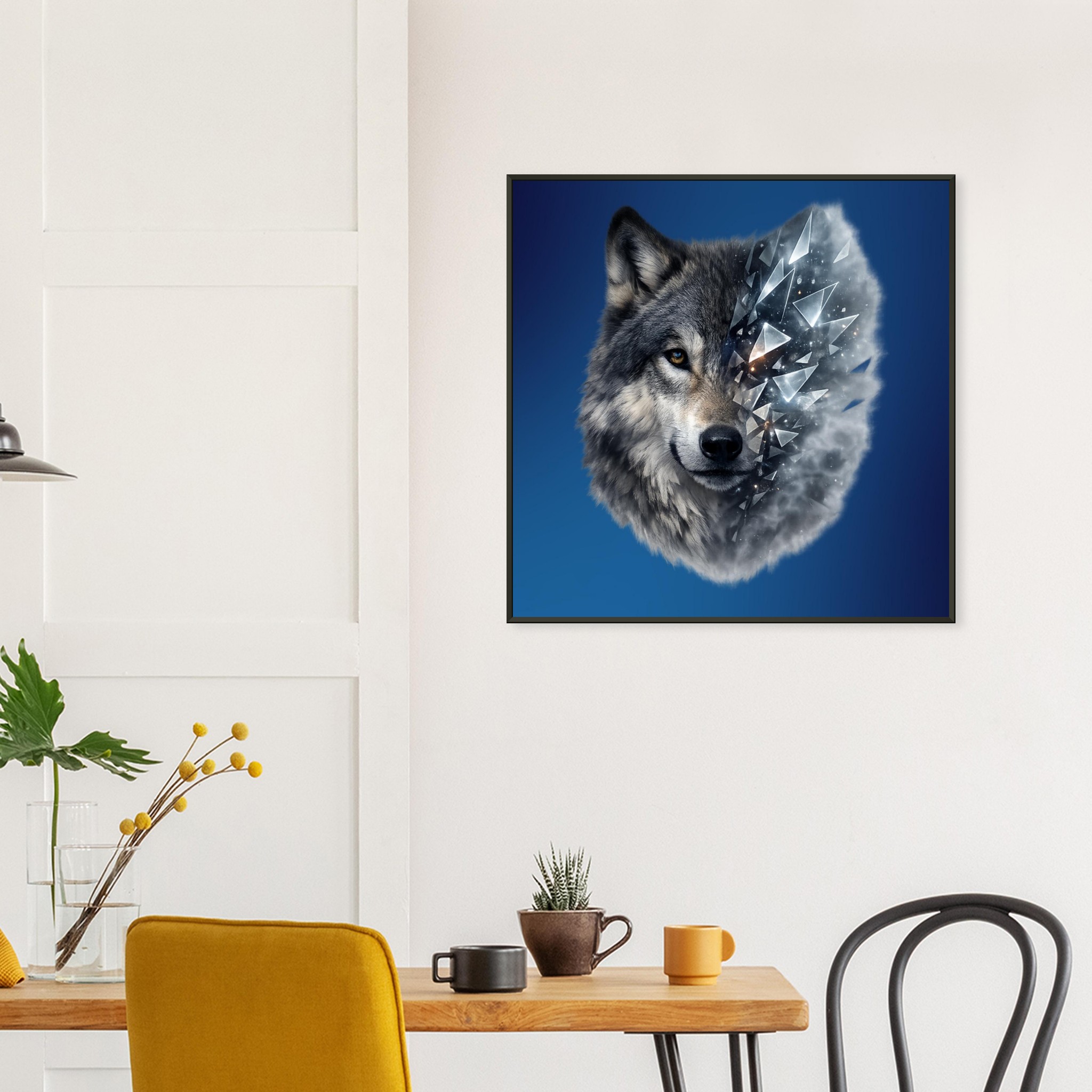 classic semi glossy paper metal framed poster wolf eae4862e-76ae-407b-b0cc-4838056ad441