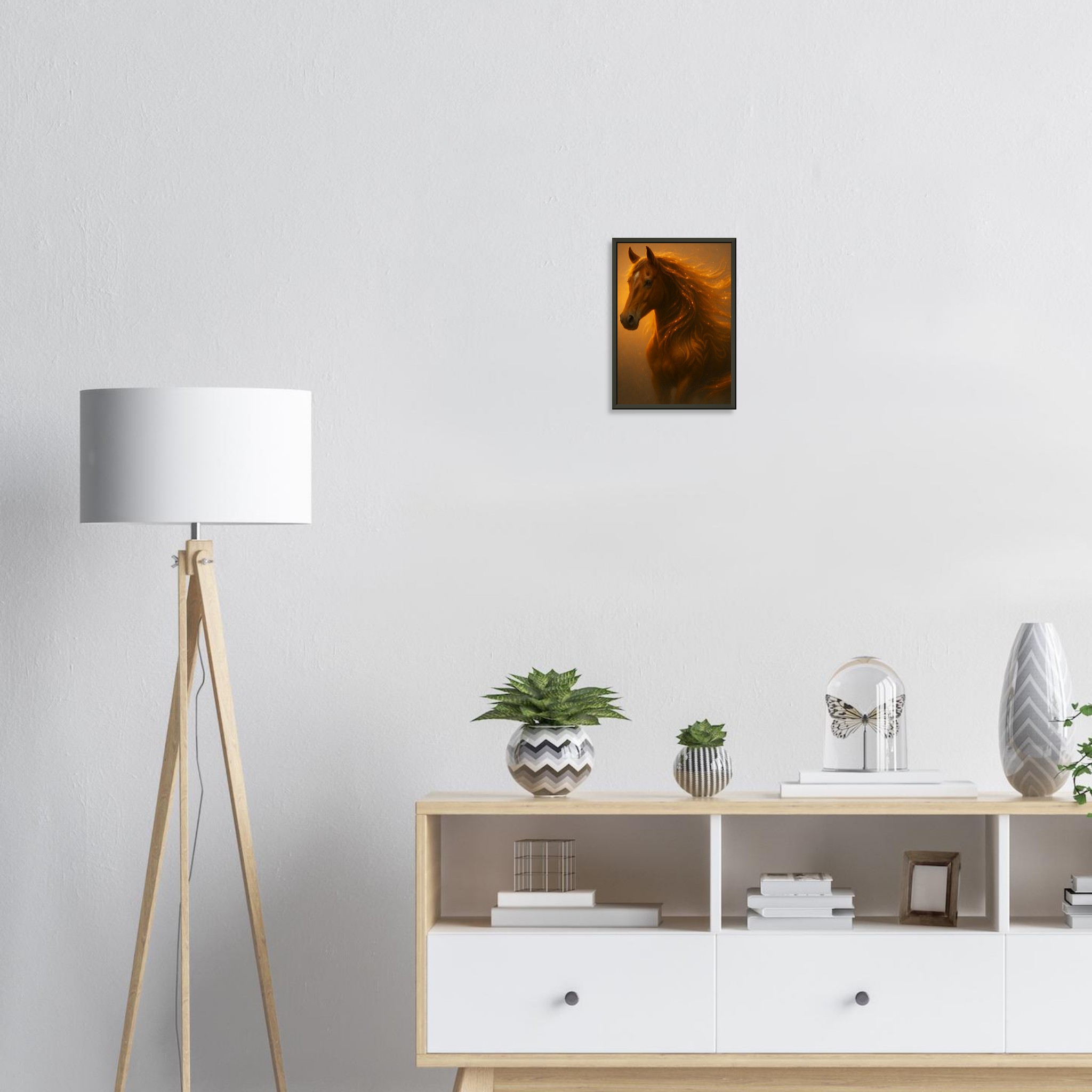 classic semi glossy paper metal framed poster golden horse ec0d39b3-9f06-44ae-952c-80a414745797