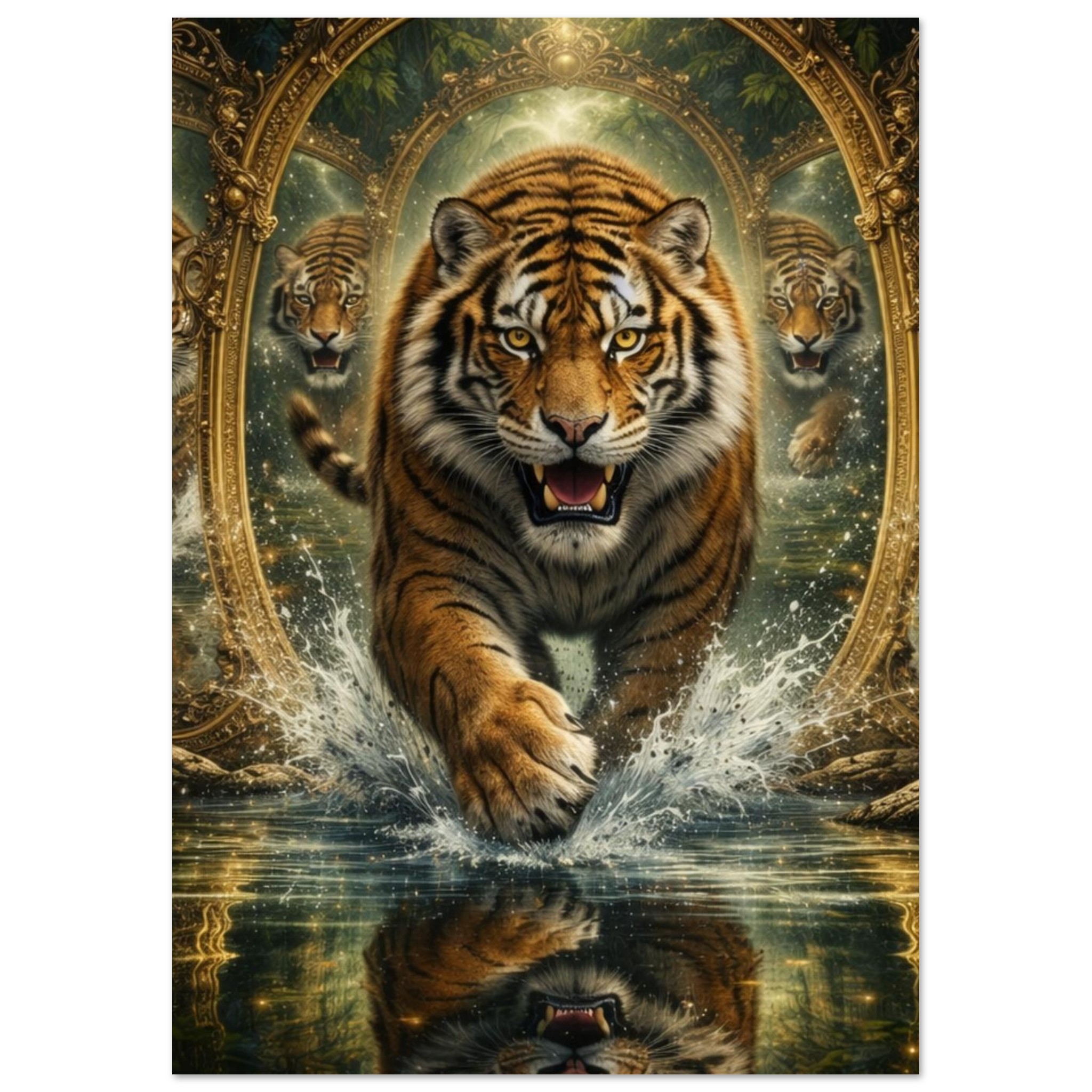 classic semi glossy paper poster tiger reflections eec885fc-34ea-47aa-954e-3e7a60318041