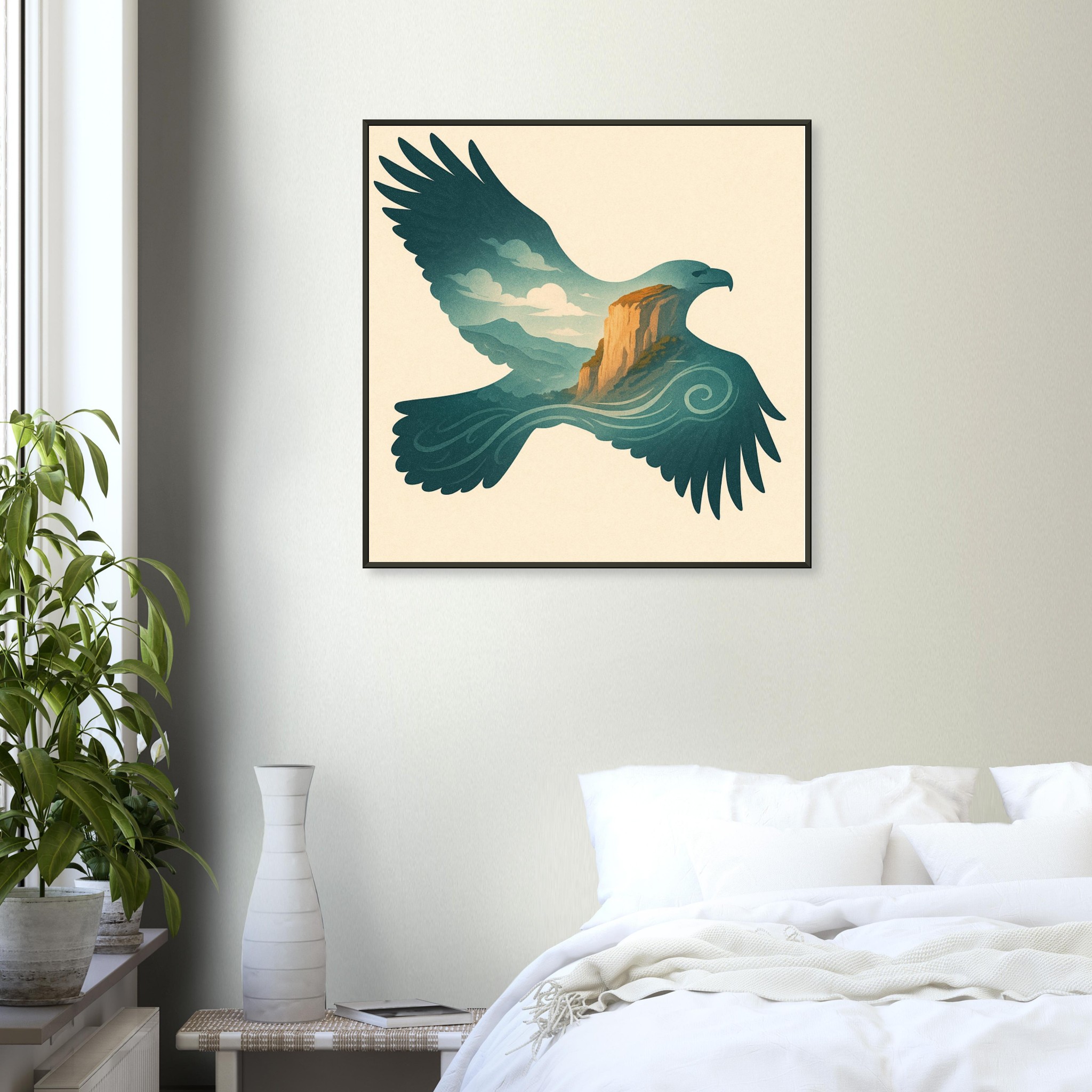 classic semi glossy paper metal framed poster, eagle ef42bbf1-9bf9-4c38-a205-49dc82a24329