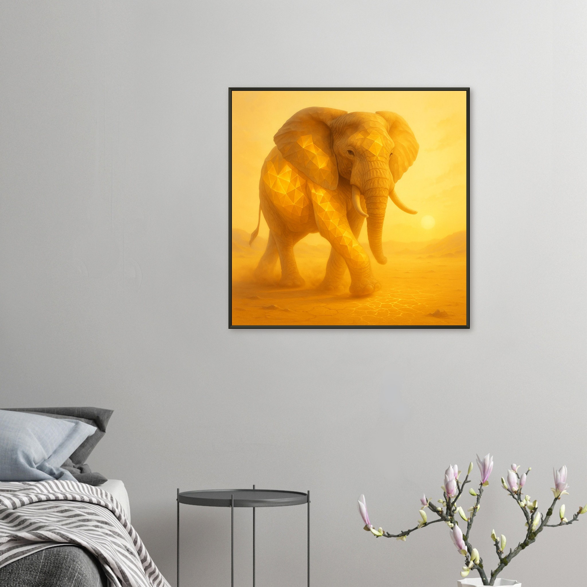 classic semi glossy paper metal framed poster african elephant f4c77f51-9aa9-443a-9ee1-9b777d9a2003