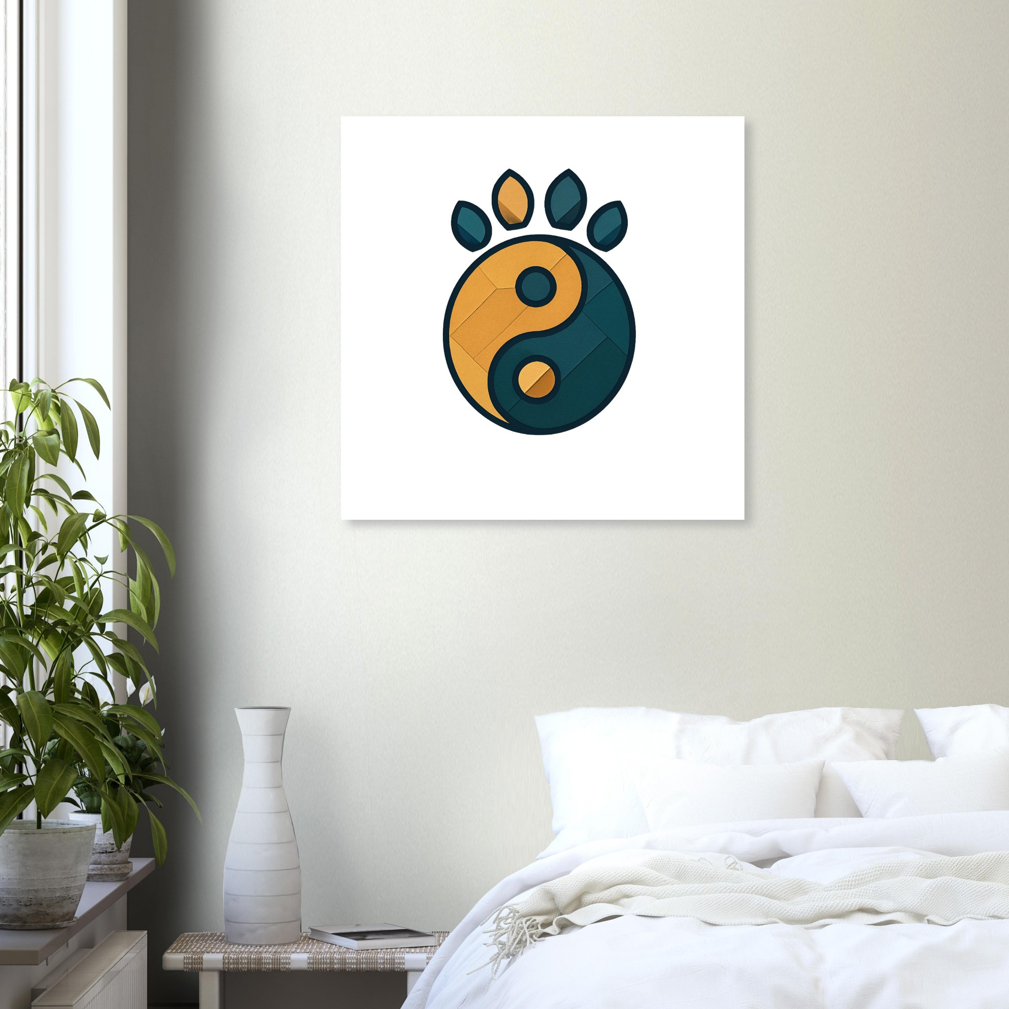 classic semi glossy paper poster yin and yang f53289a9-c8eb-4099-a9e6-00af95407a08