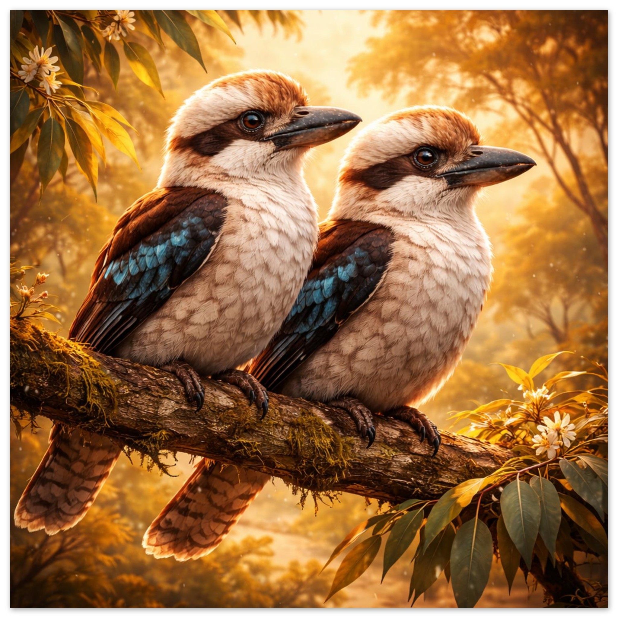 classic semi glossy paper poster kookaburra pair f6715ef9-f435-4c35-9c2f-7bb287ed82bc