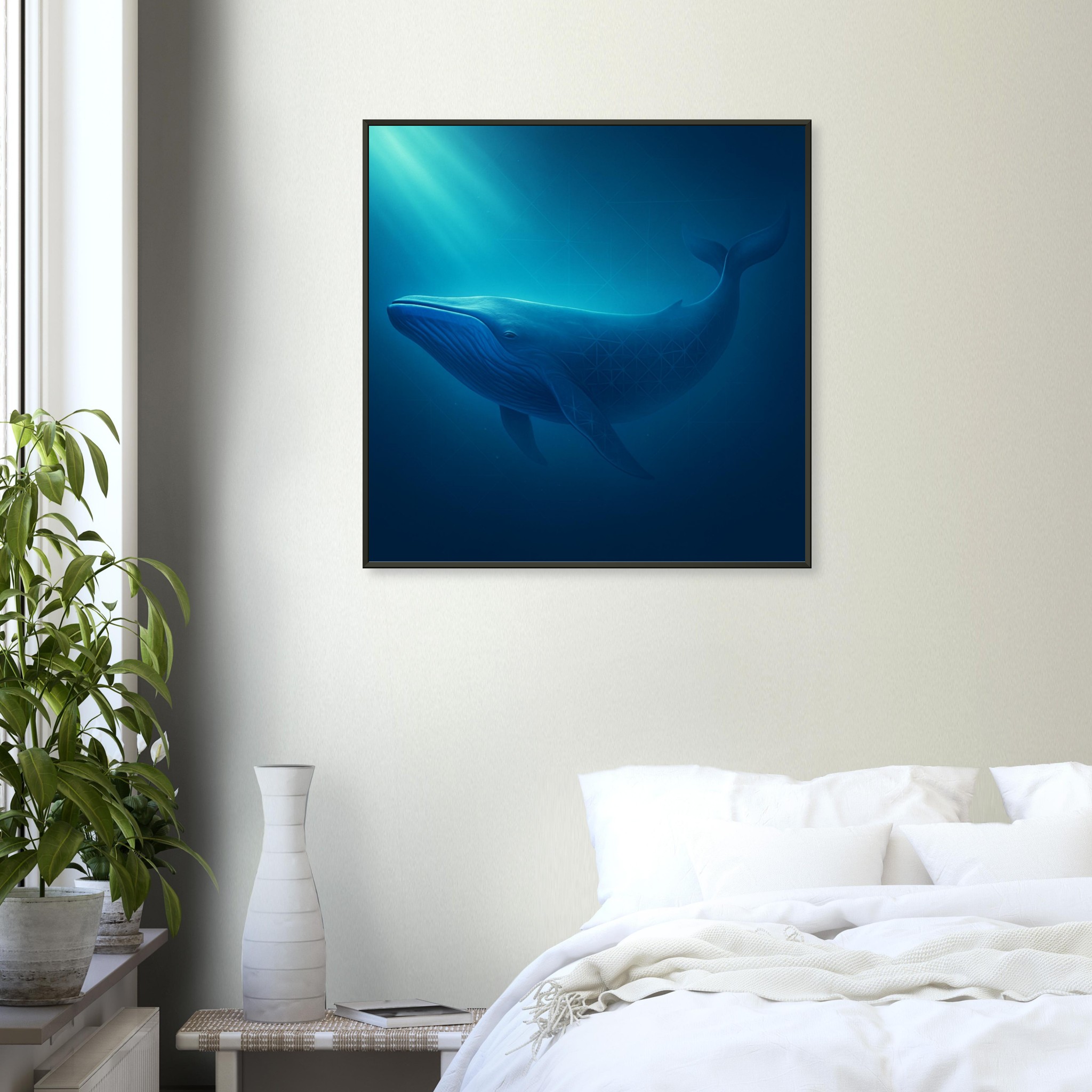 classic semi glossy paper metal framed poster humpback whale f779ef0b-ec92-4ed7-a9e4-4ec333eda752