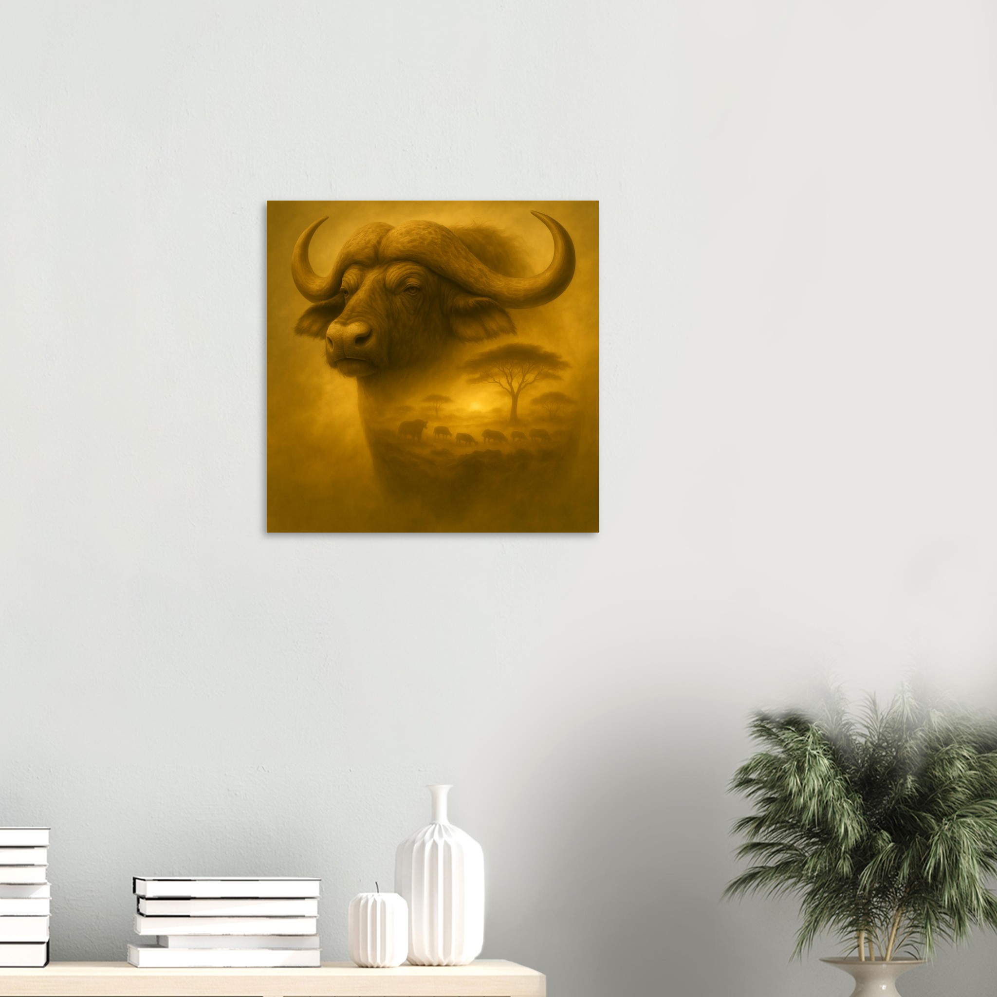 classic semi glossy paper poster african buffalo f8440048-58f5-40e2-93fc-d0289b40ccee