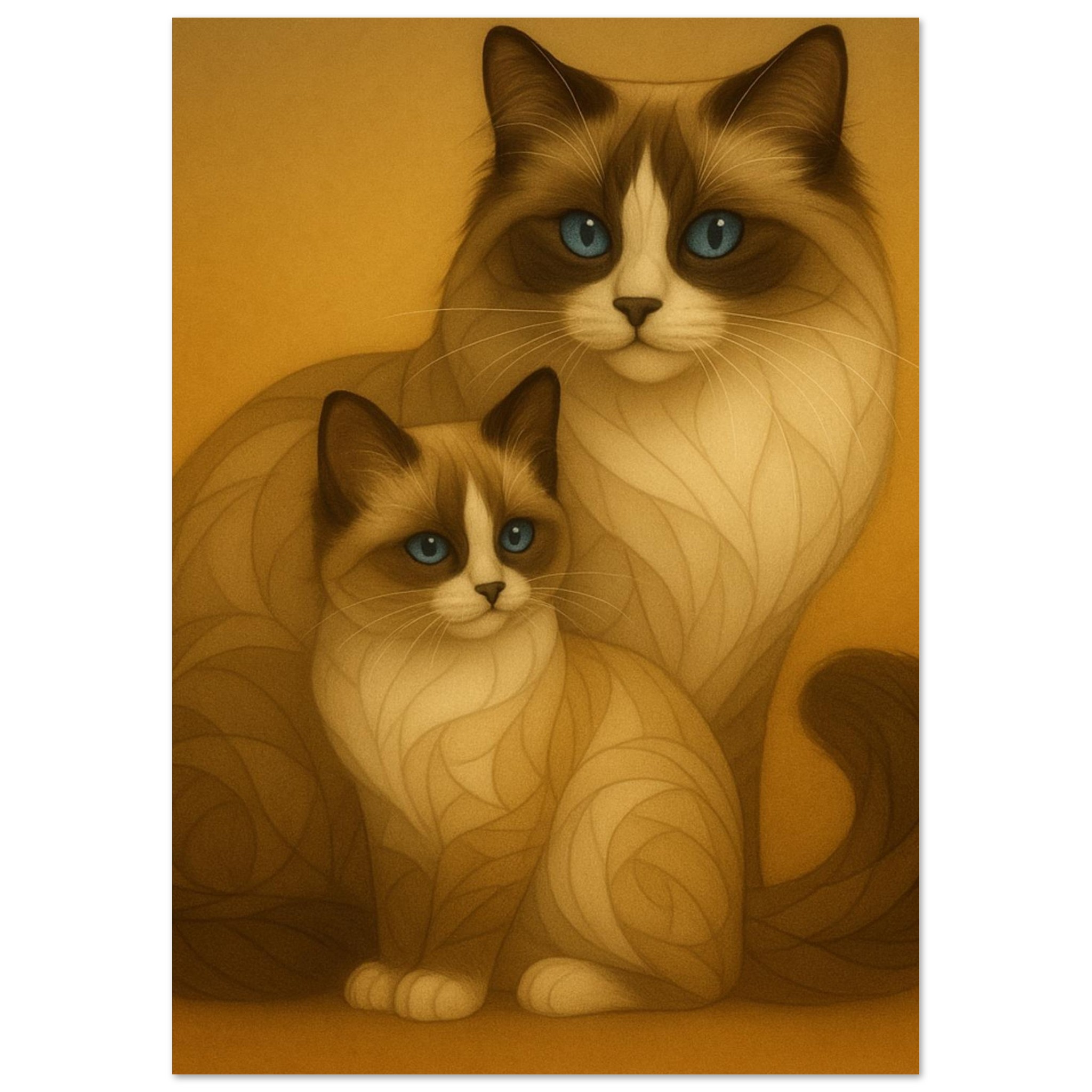 classic semi glossy paper poster ragdoll cats fadf3631-0068-4784-81ee-6d99f172e8b1