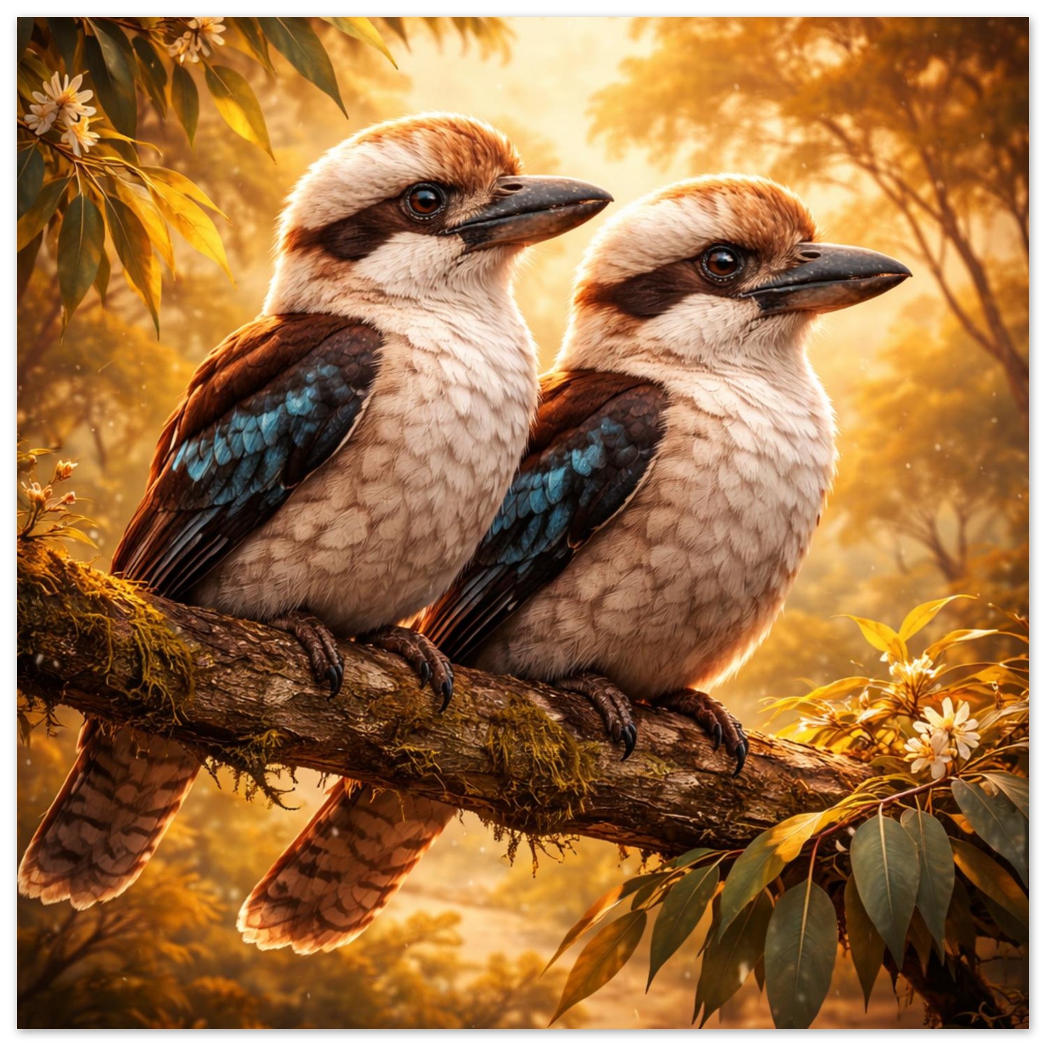 classic semi glossy paper poster kookaburra pair fb28e09f-322f-4c22-8153-c8826e341ddf