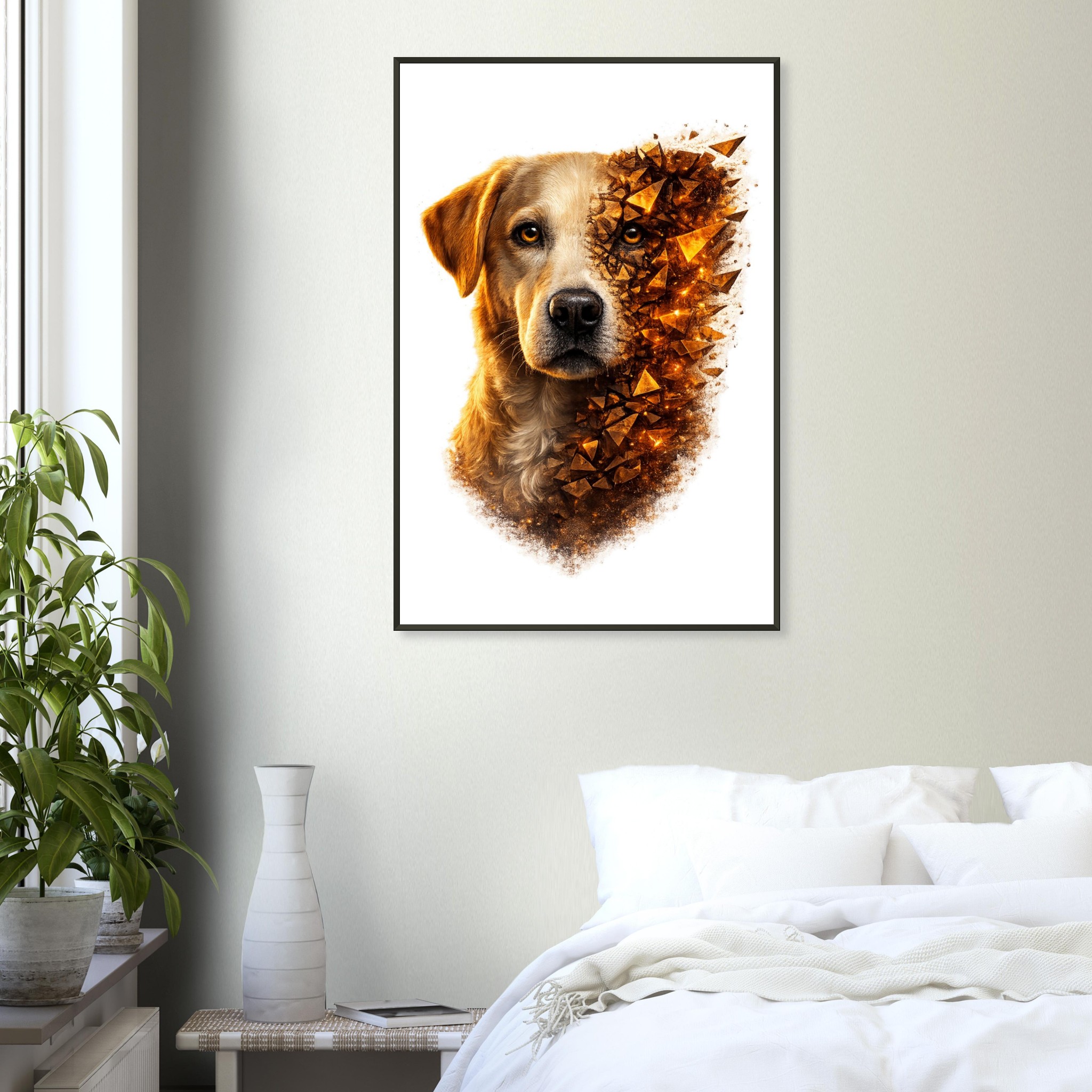 classic semi glossy paper metal framed poster labrador fb8013b1-90d3-4490-b008-aed768c3ee7a