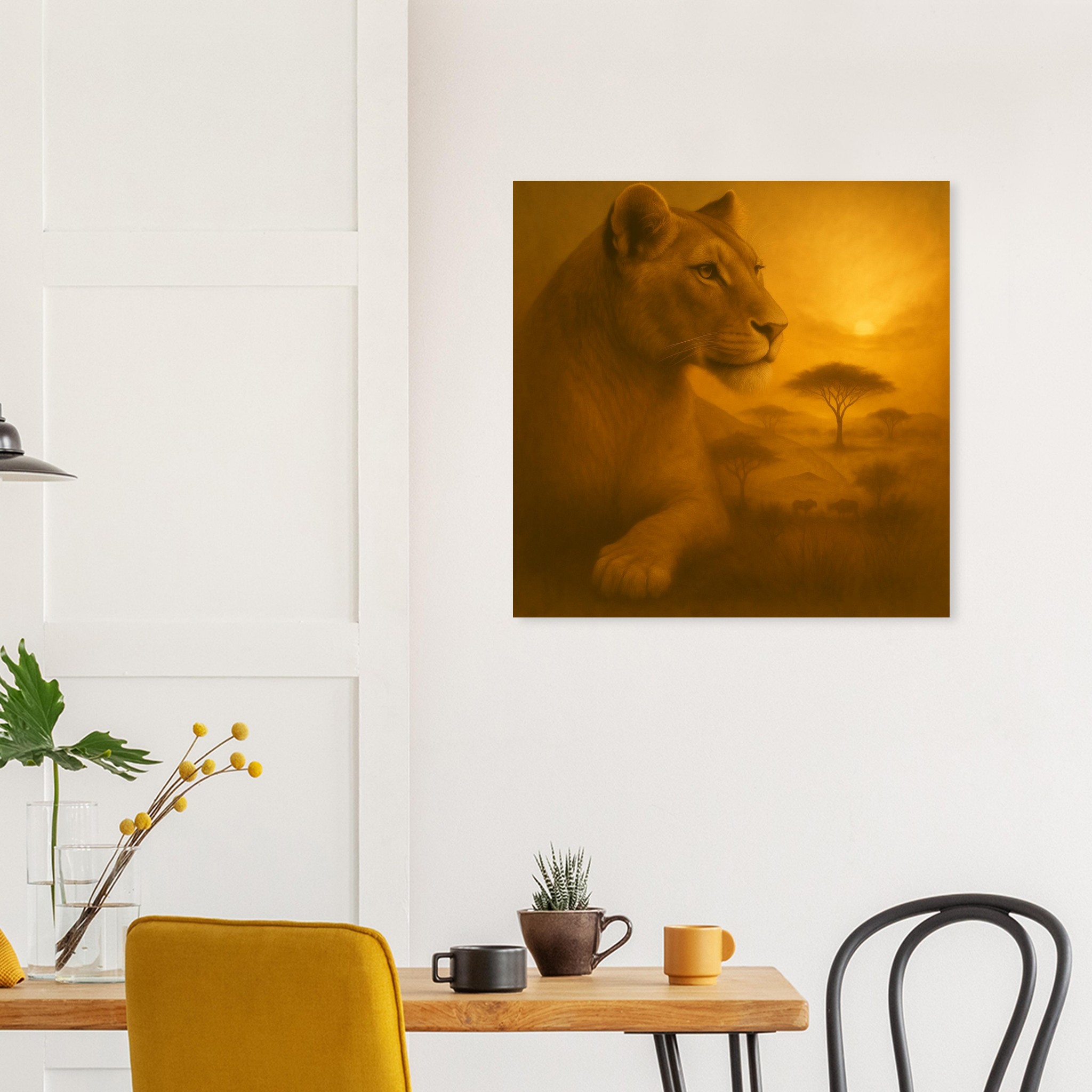 classic semi glossy paper poster, majestic lioness fe20a338-33bb-4cd1-87fd-23162578850f