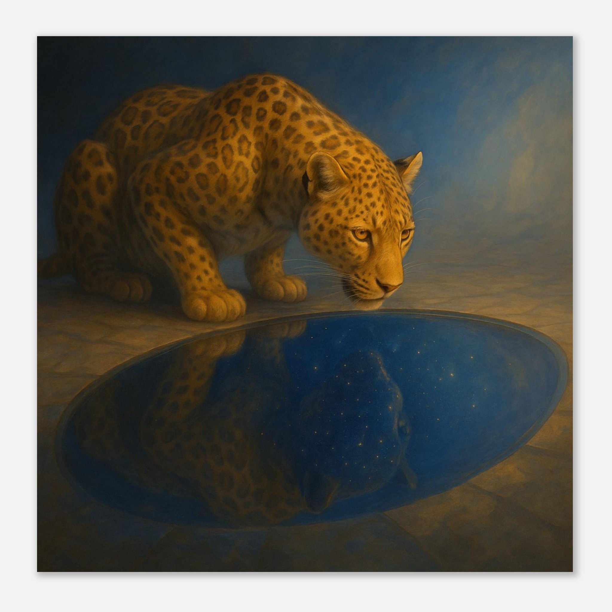 classic semi glossy paper poster leopard art fe6e49a1-d84a-4f91-9d36-7dbb965f924d