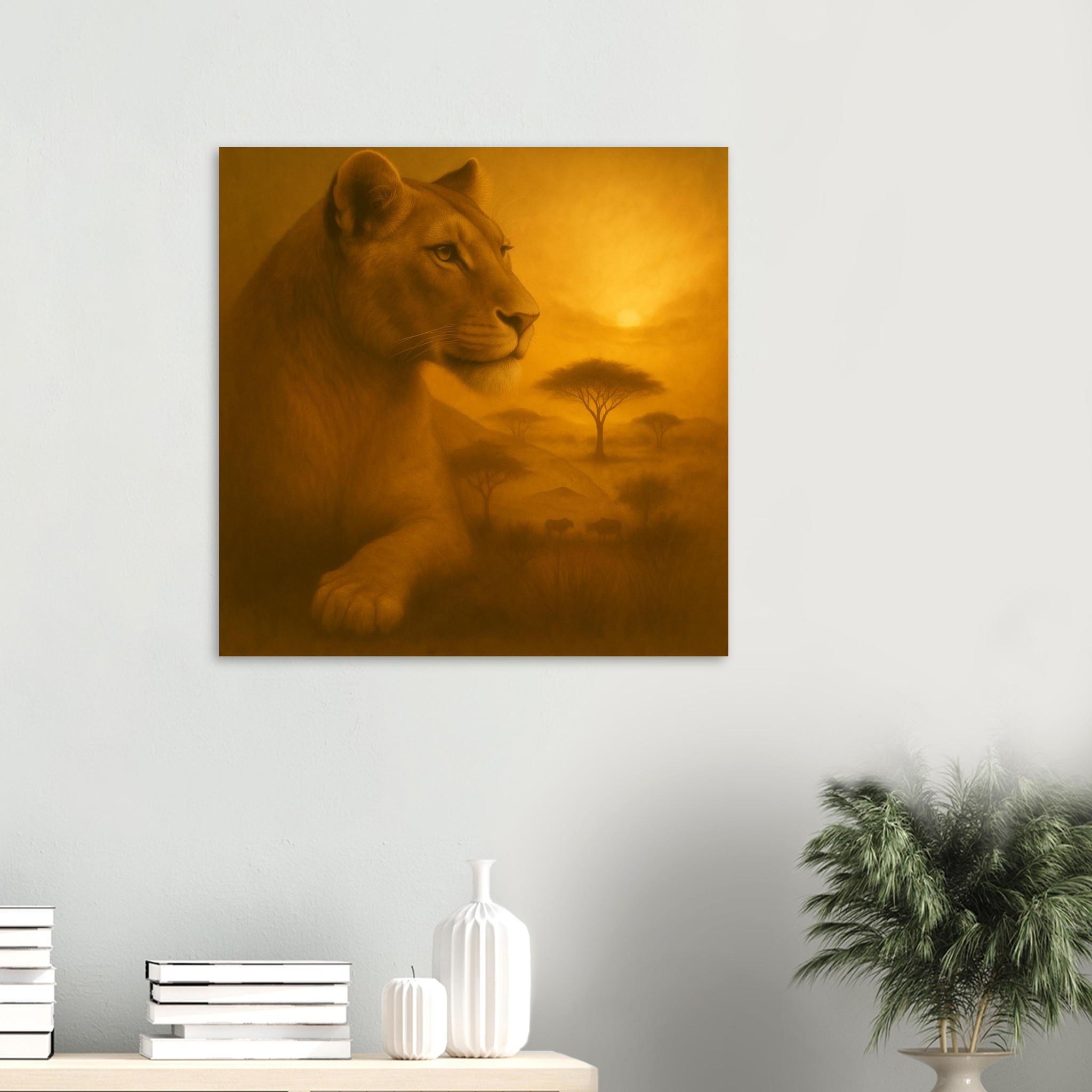 classic semi glossy paper poster, majestic lioness feab07ca-52f4-462b-97d5-b676dae37dd4