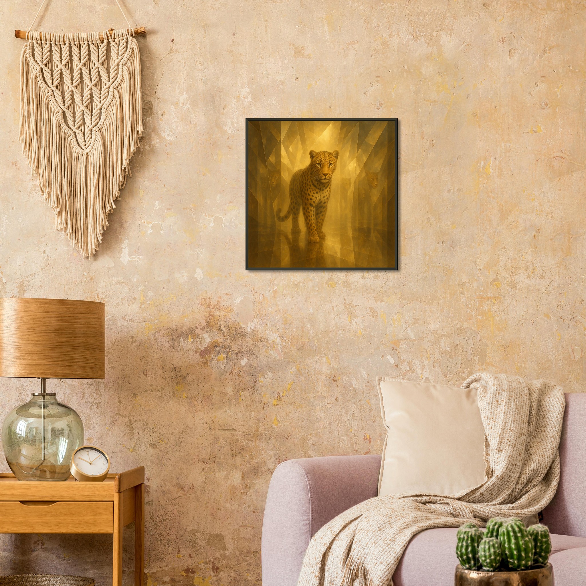 classic semi glossy paper metal framed poster cheetah wall art fee082c3-702e-49b8-b929-dede7ebe2b1f