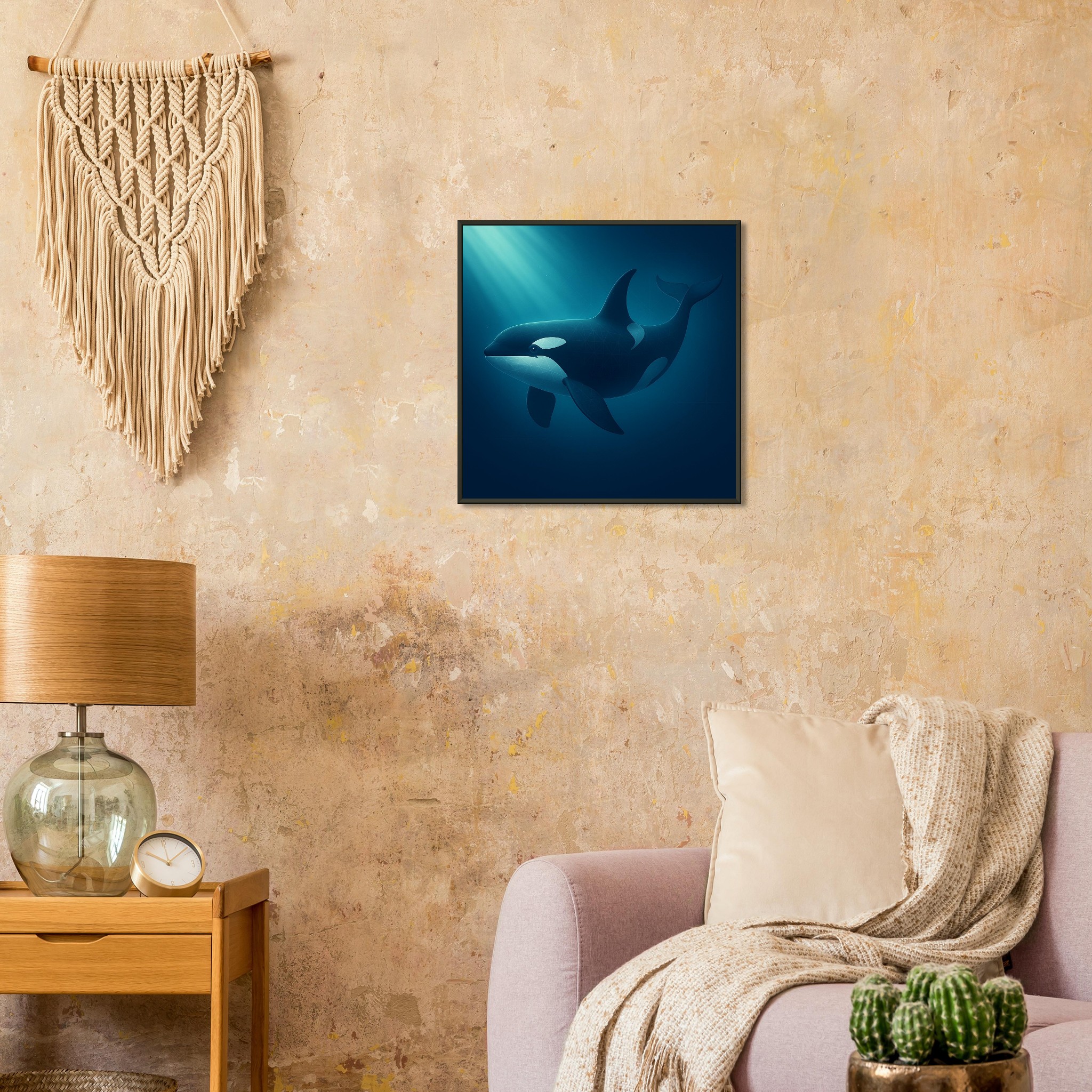 classic semi glossy paper metal framed poster orca fef04631-4201-42ab-bd9e-a3e145320c93