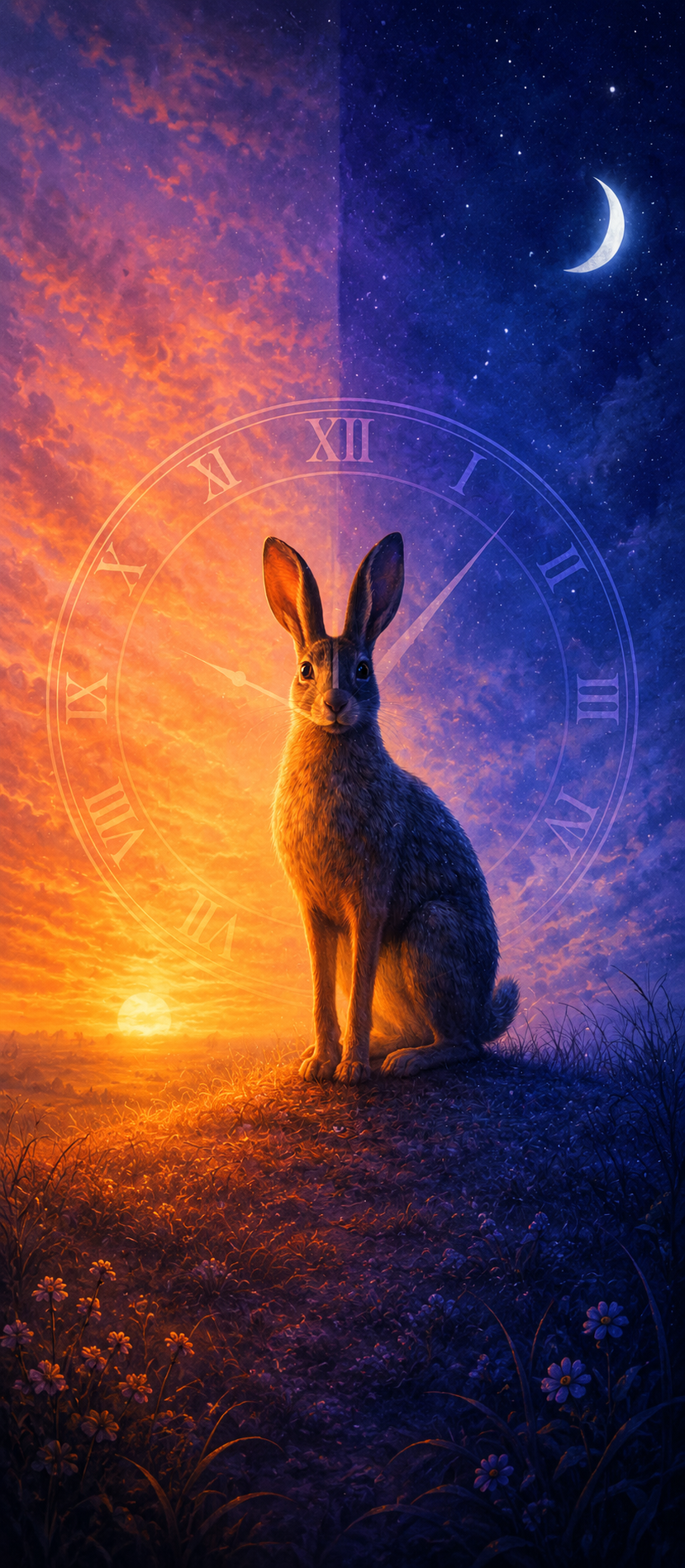 hare between night and day wallpaper 01 hare between night and day wallpaper 01