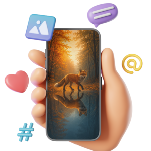wildlife phone mockup