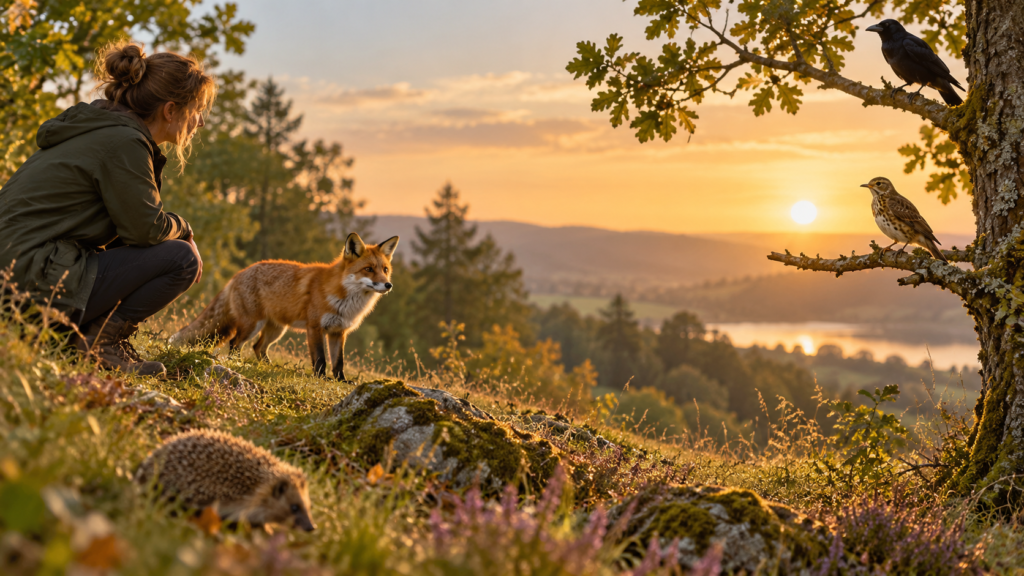 golden hour wildlife encounter